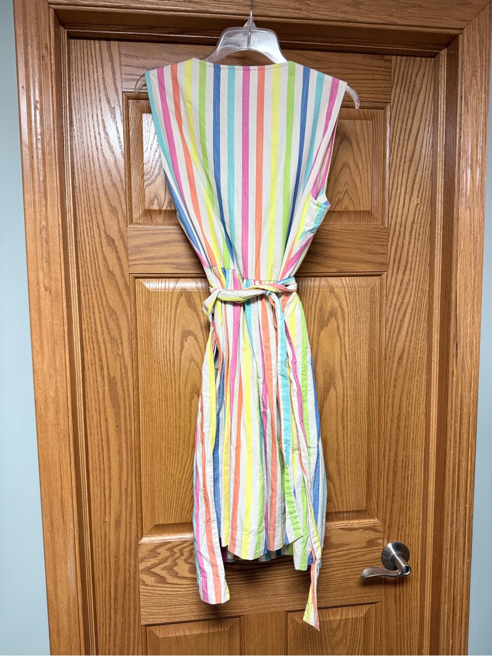 Tommy Hilfiger Striped Pastel Wrap Dress - Picture 2 of 5